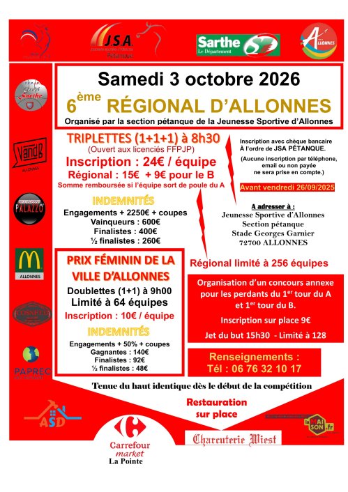 Grand prix féminin allones 2026